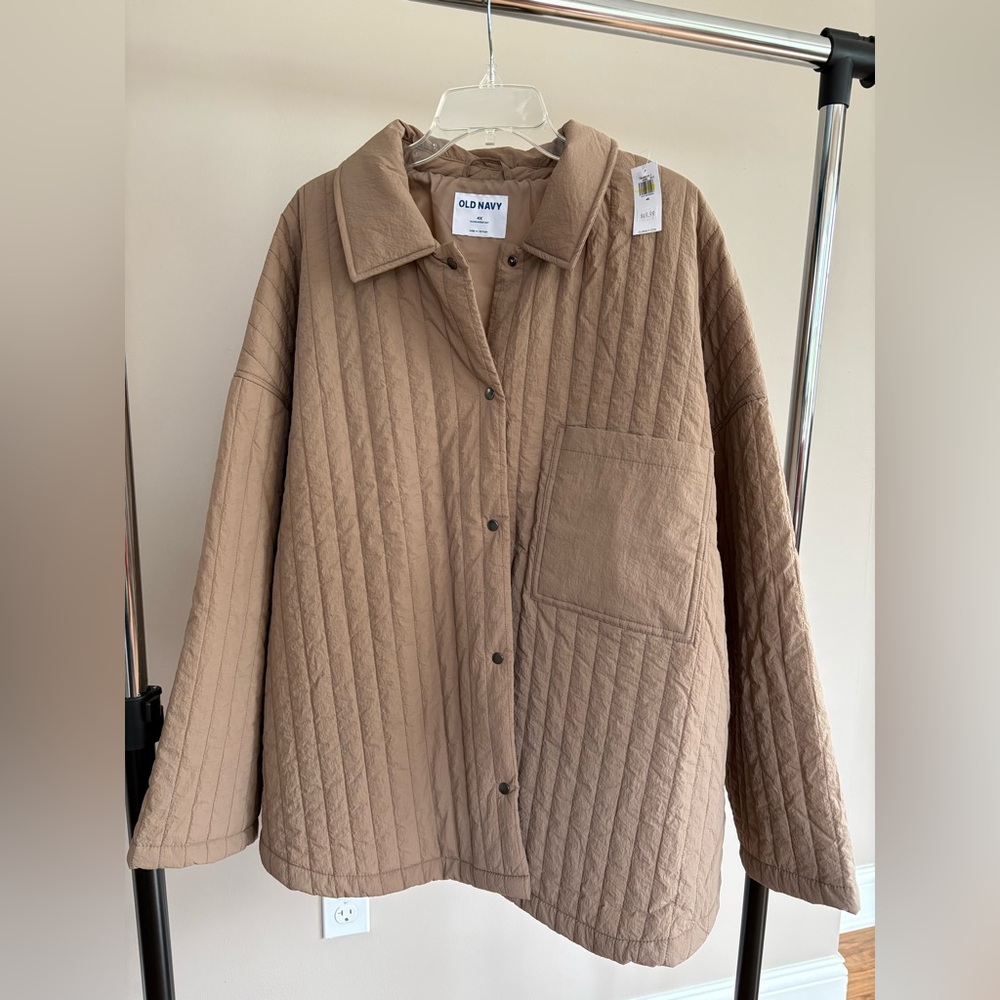 NWT Old Navy Oversized Lightweight Water-Resistant Quilted Jacket - Picture 2 of 10
